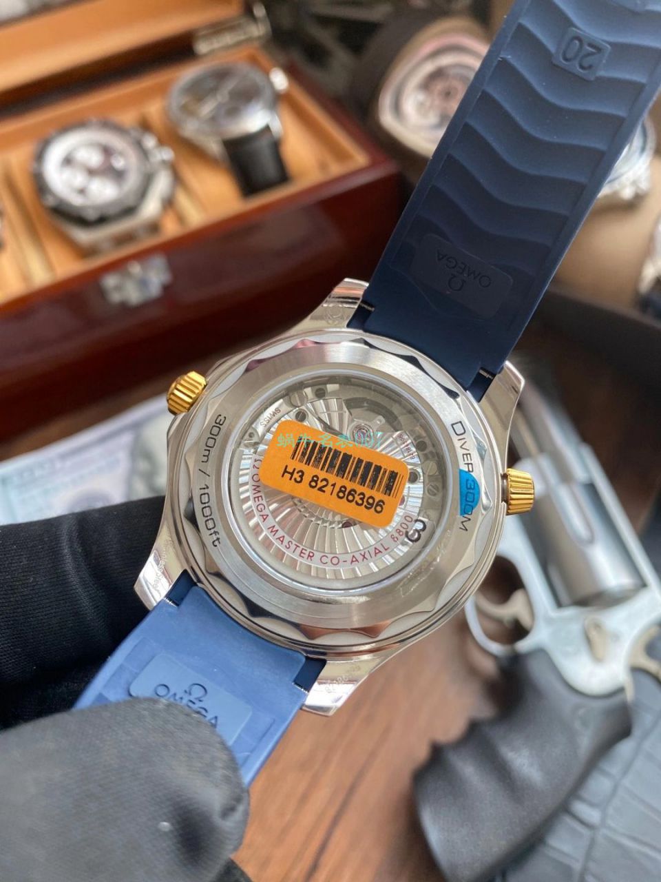 VS厂欧米茄海马300米间黄金蓝盘1比1超A复刻手表210.22.42.20.03.001腕表 / VS781