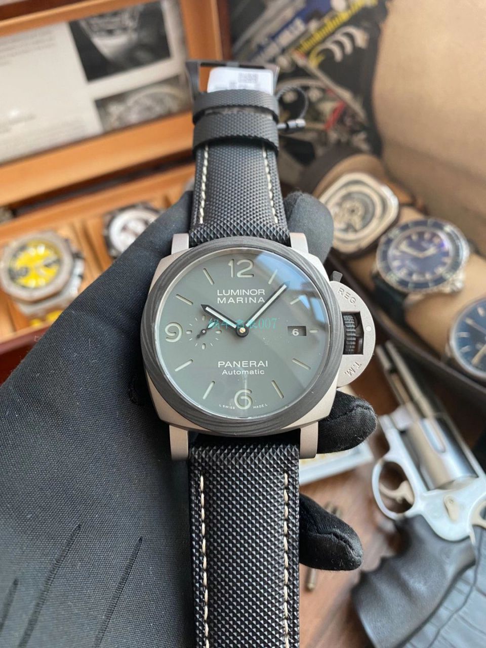 VS厂沛纳海LUMINOR 1比1超A复刻手表PAM01662烟灰腕表 