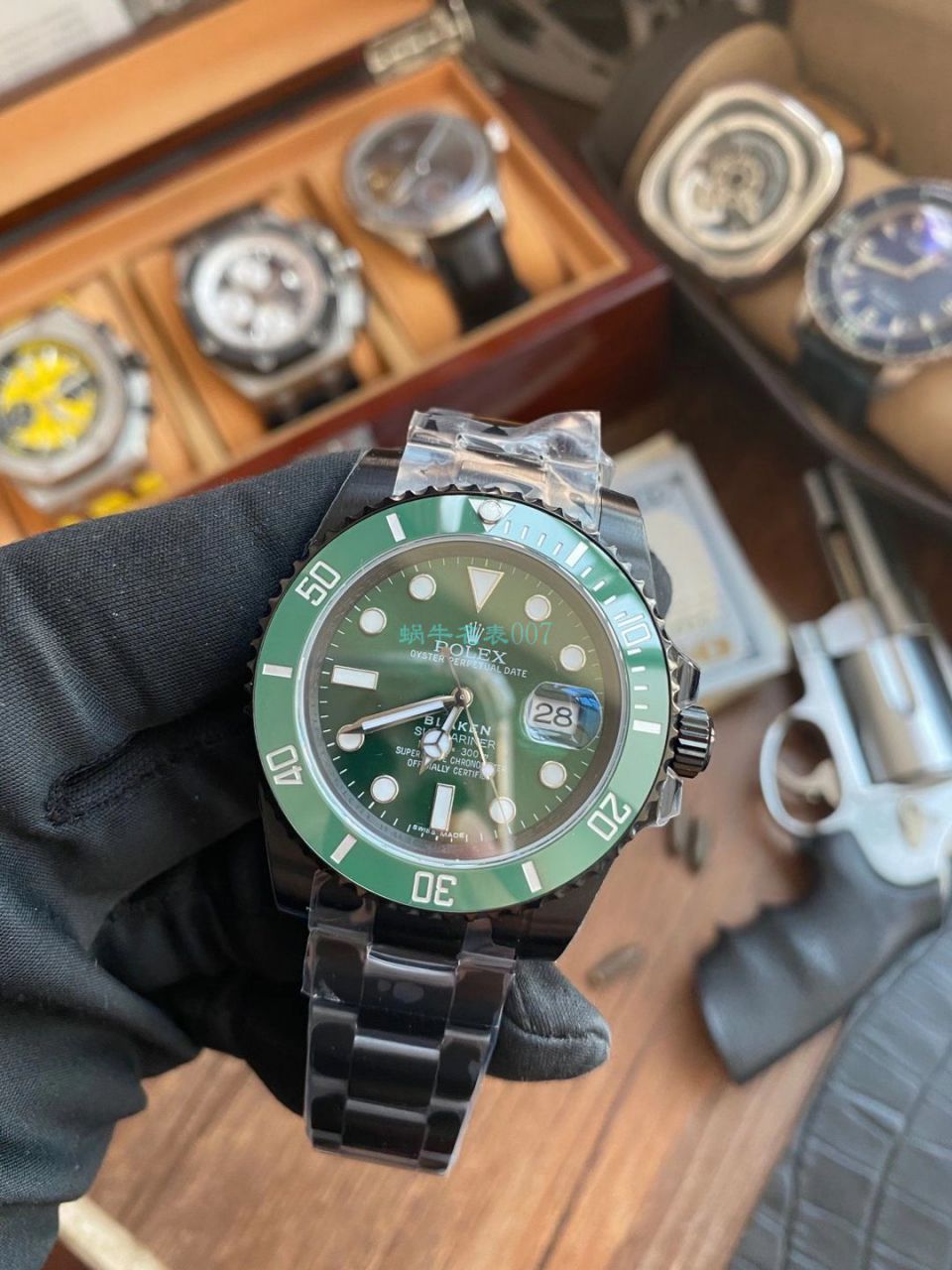 V9厂劳力士水鬼顶级复刻手表BLAKEN  SUBMARINER  DATE LV官方同款曜黑改装版 / R670