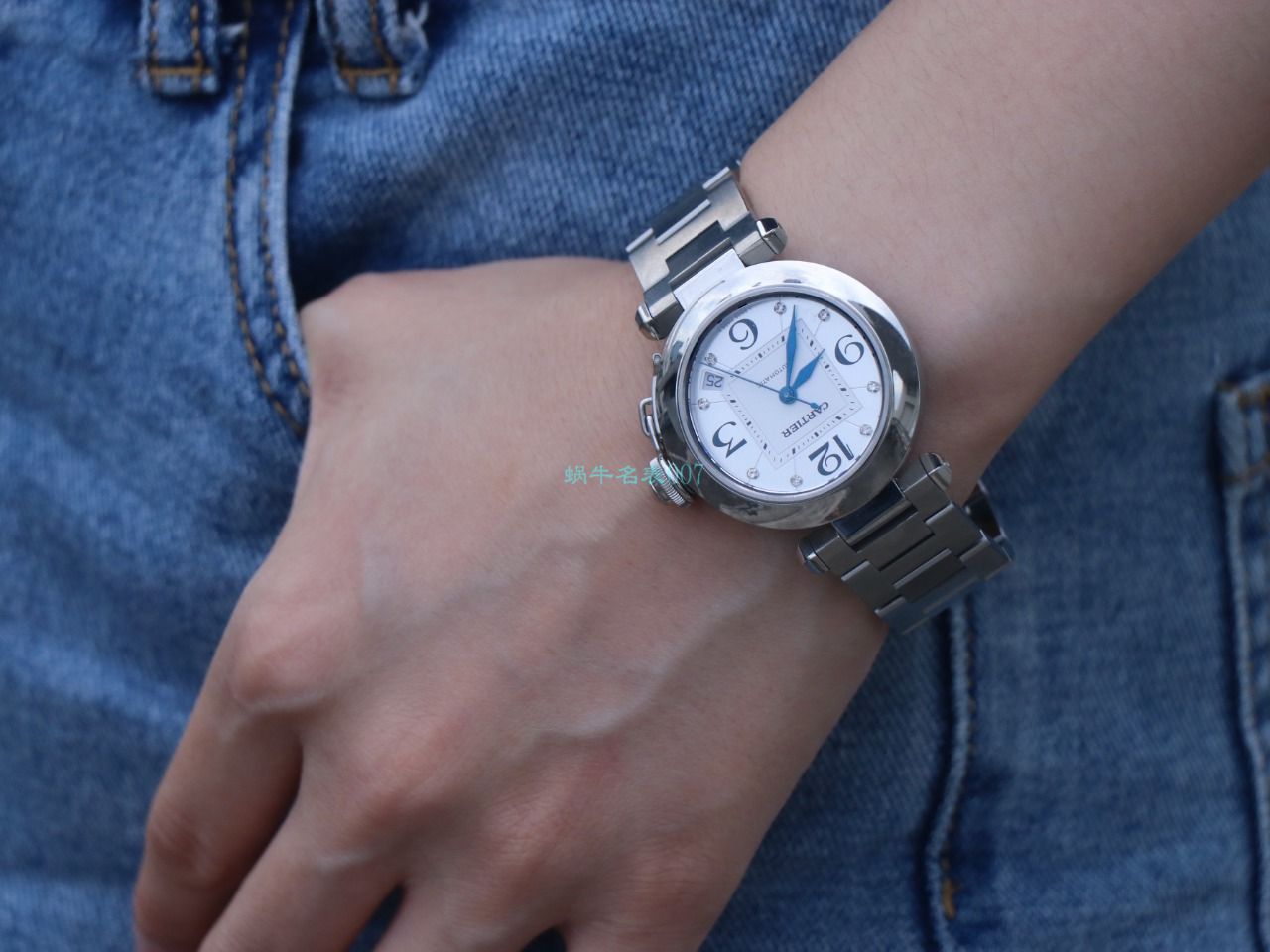 【高品质的复刻手表】V9厂卡地亚帕莎女表W31074M7，W31075M7，WSPA0013腕表 / K319