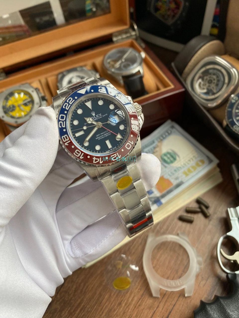 N厂劳力士格林尼治型II可乐圈红蓝陶瓷圈m126719blro-0003腕表 