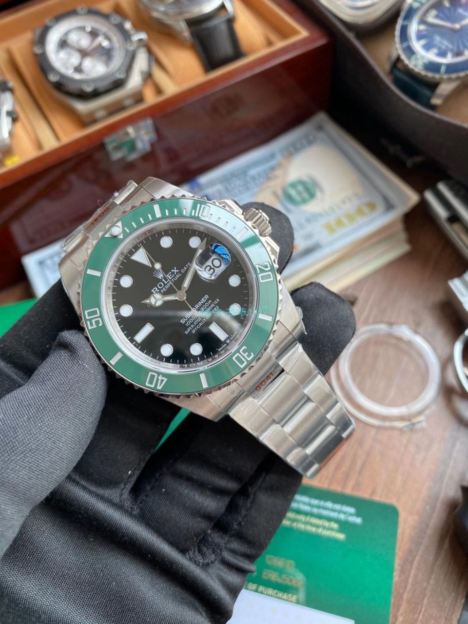 视频评测EW厂劳力士专柜新款绿水鬼1比1超A高仿手表41毫米m126610lv-0002腕表 