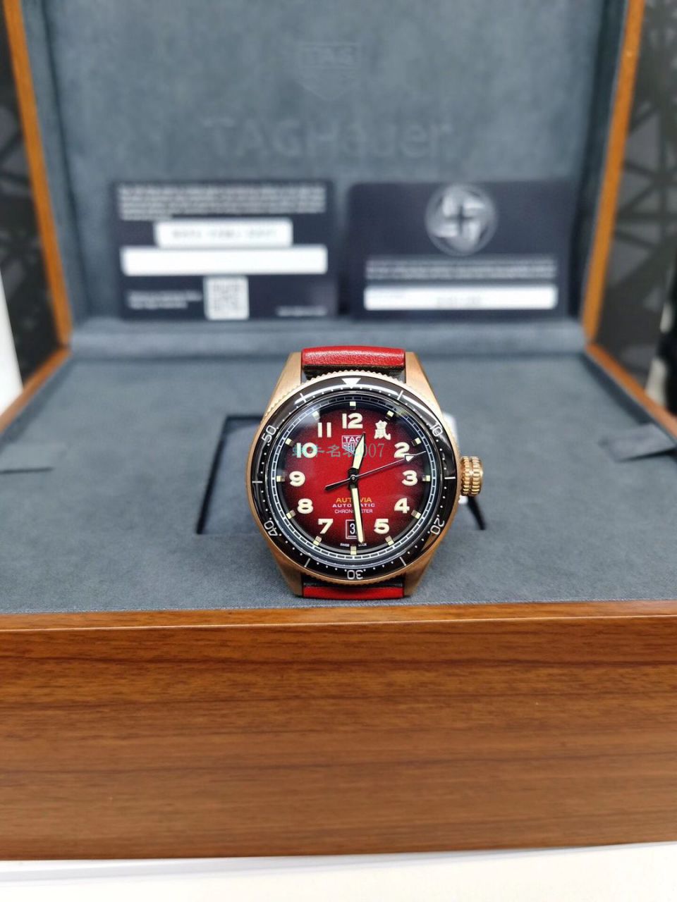 渠道原单泰格豪雅鼠年特别版TAG HEUER AUTAVIA系列WBE5193.FC8300腕表 