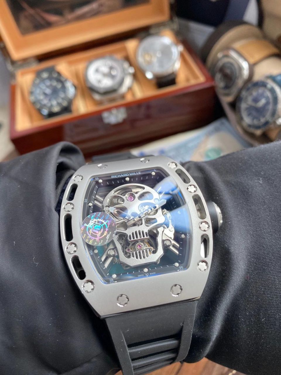 【视频评测】JB厂里查德米尔一比一顶级复刻手表男士系列RM 052骷髅头腕表 / RM 052JBG