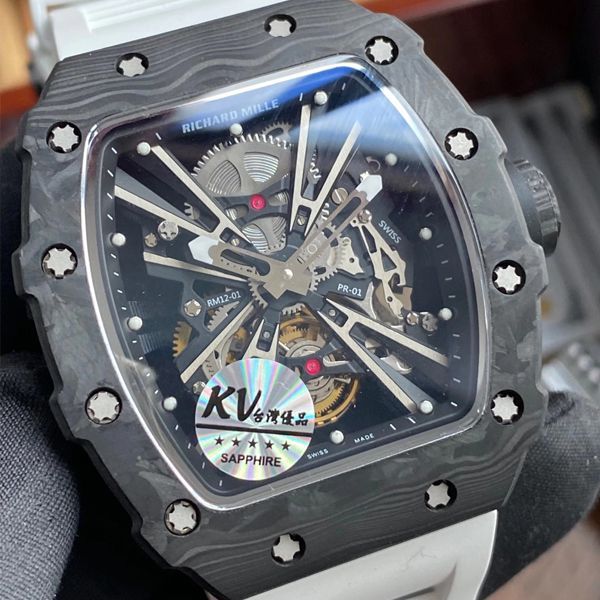 KV厂RICHARD MILLE 理查德米勒RM 12-01 限量陀飞轮一比一顶级复刻手表价格报价