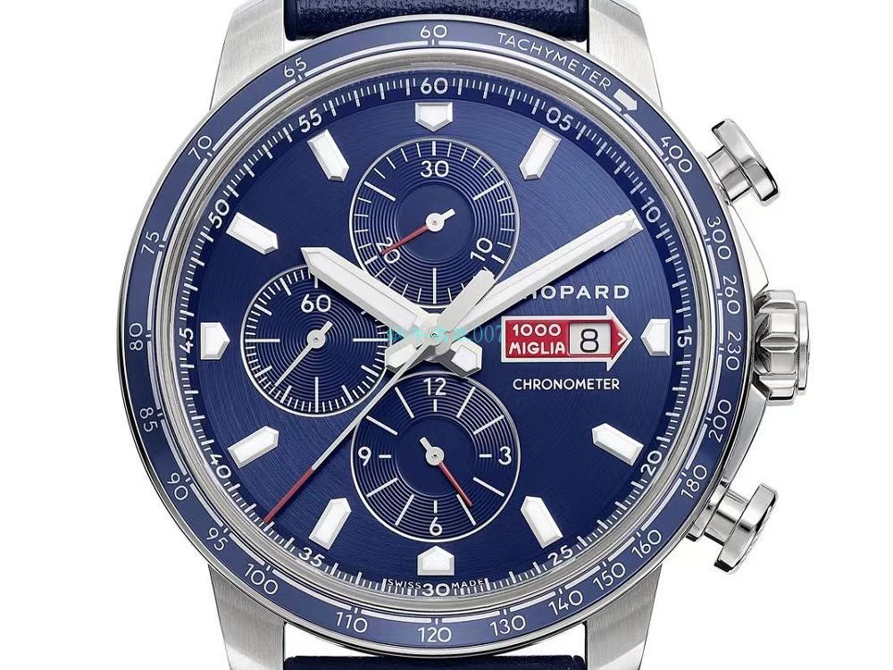 V7厂萧邦MILLE MIGLIA GTS AZZURRO 顶级复刻高仿168571-3007蓝面古董赛车主题腕表 / XB080
