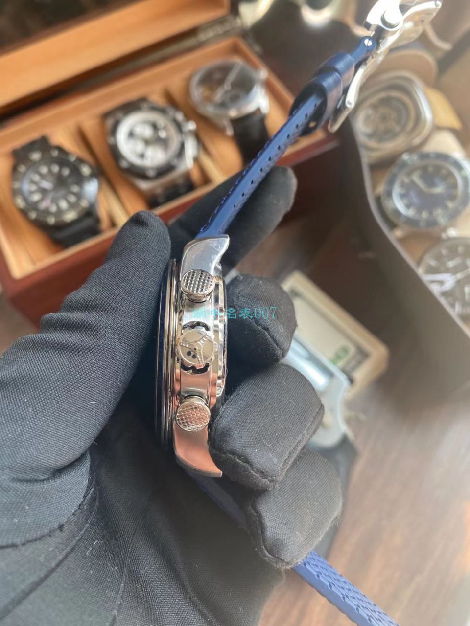 V7厂萧邦MILLE MIGLIA GTS AZZURRO 顶级复刻高仿168571-3007蓝面古董赛车主题腕表 / XB080