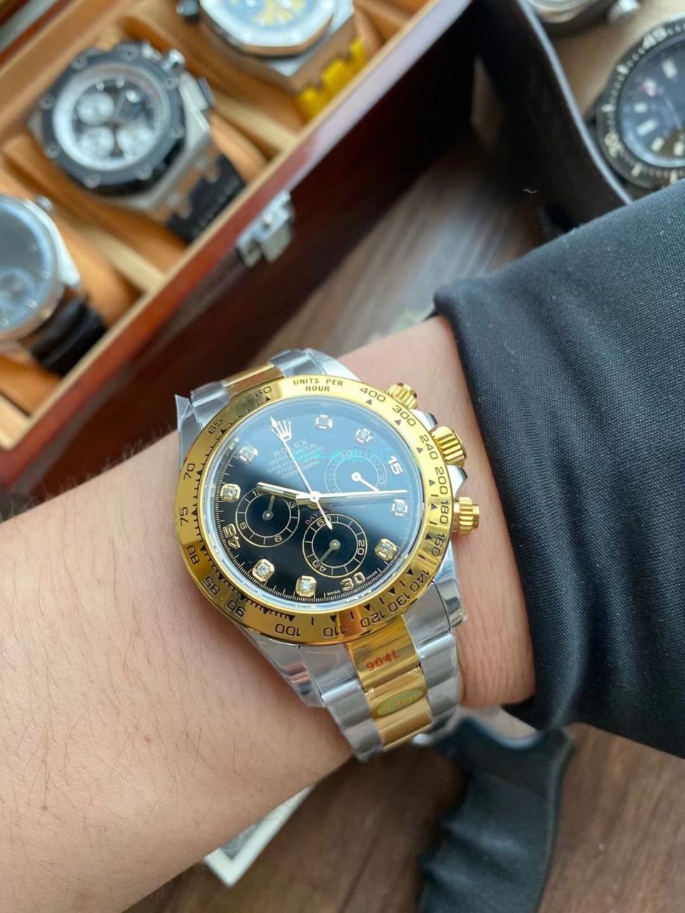视频评测N厂劳力士超级4130迪通拿间金钻面m116503-0006顶级1比1复刻高仿手表 / R732