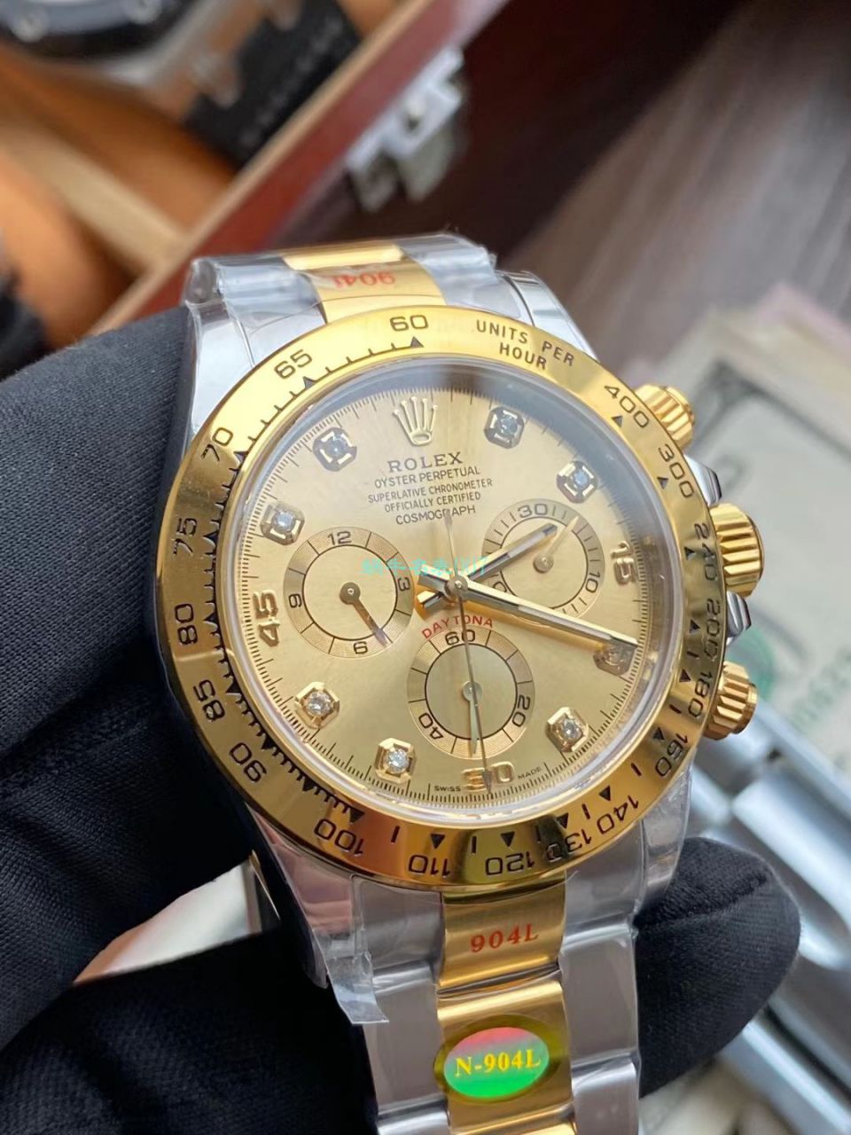 视频评测N厂劳力士超级4130迪通拿间金钻面m116503-0006顶级1比1复刻高仿手表 / R732