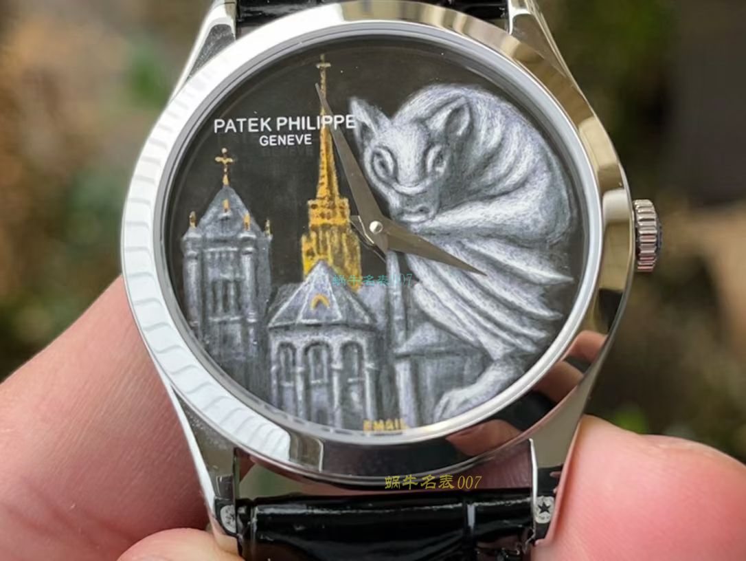 FL珐琅厂百达翡丽5077P微绘珐琅系列腕表「巴黎圣母院的石制怪兽」 / BD368