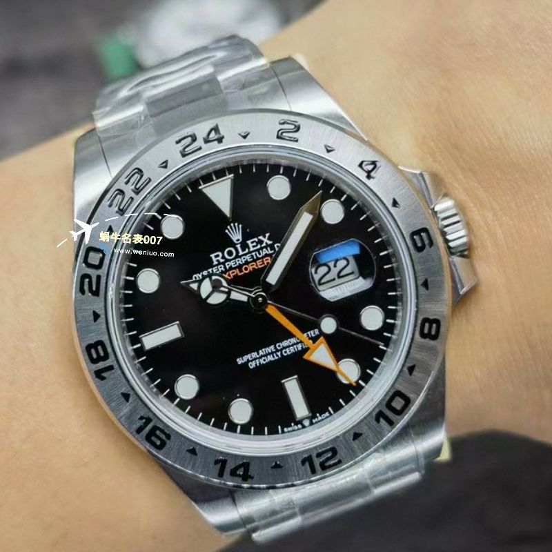 JVS一比一顶级复刻手表劳力士探险家二代216570-77210和m216570-0001腕表