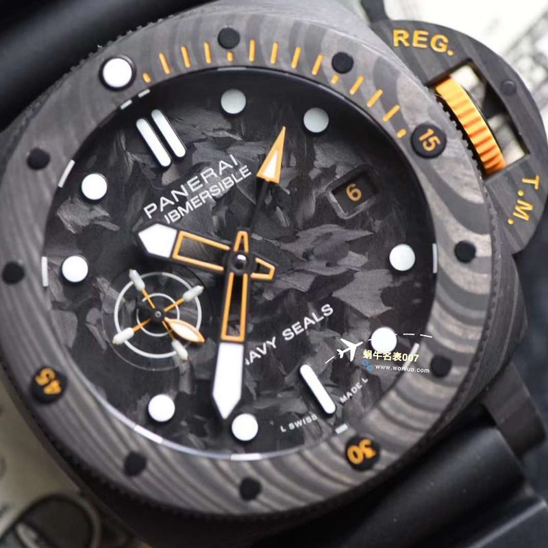 VS厂一比一顶级复刻手表沛纳海PAM01324、PAM1324全碳纤维超A一比一复刻手表
