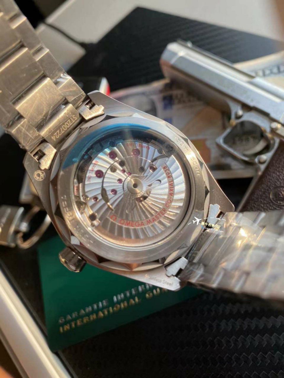 VS厂欧米茄海马150世界时绿面盘一比一复刻手表220.30.43.22.10.001腕表 