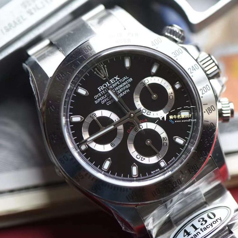 【视频评测】clean厂劳力士迪通拿黑钢迪116520-78590顶级复刻高仿手表