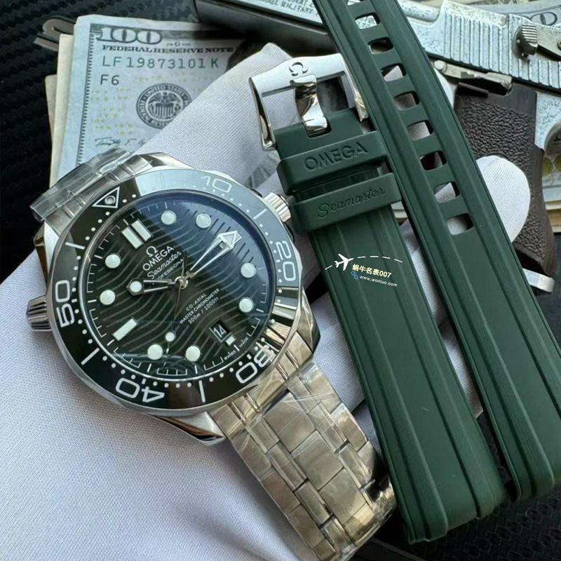 【视频评测】VS厂欧米茄海马300顶级复刻手表绿面210.30.42.20.10.001，210.32.42.20.10.001腕表