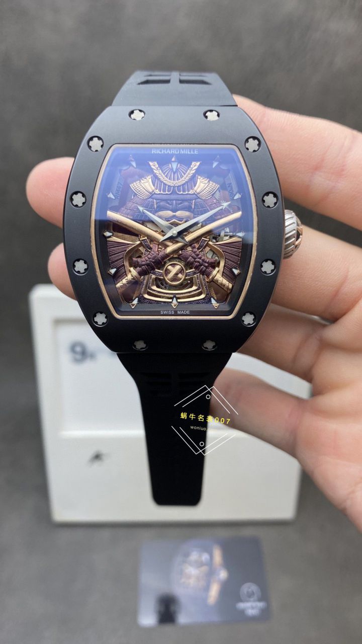 YS厂顶级复刻高仿理查德米勒RM47黑武士一体机真陀飞轮手表 