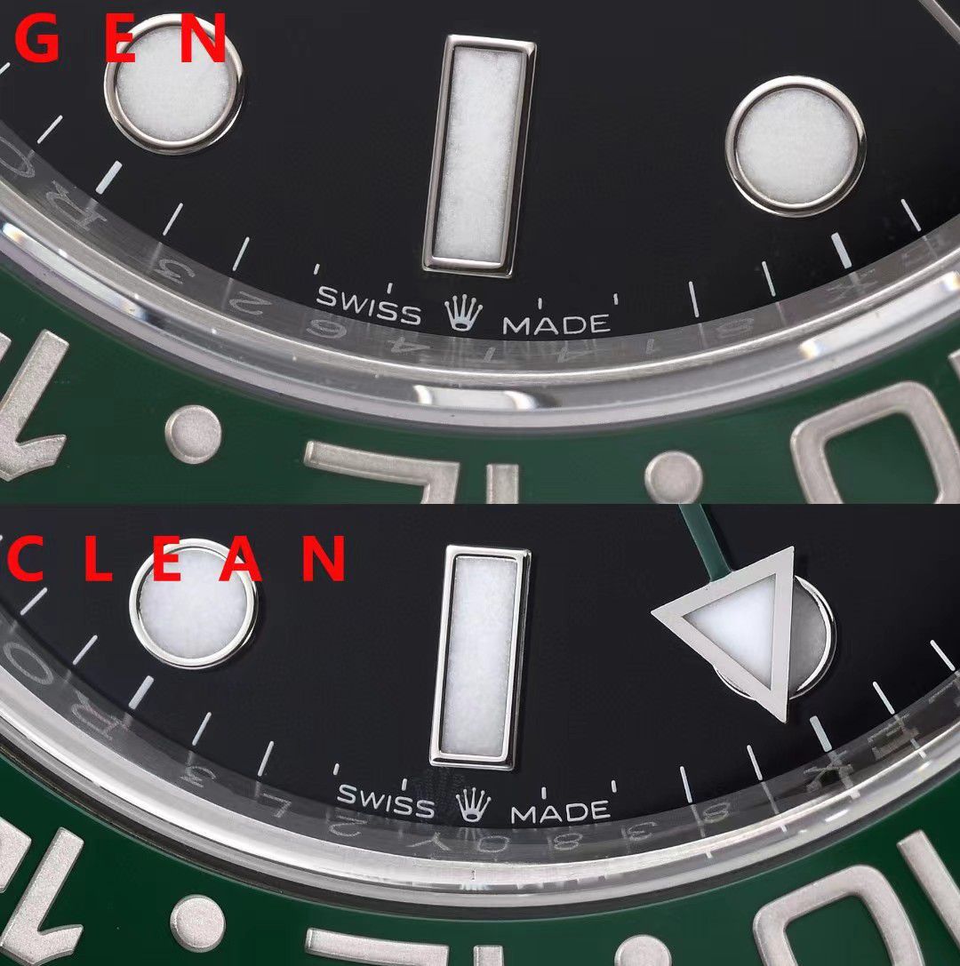 clean左撇子雪碧圈劳力士格林尼治型II一比一复刻高仿手表m126720vtnr-0002  / R825