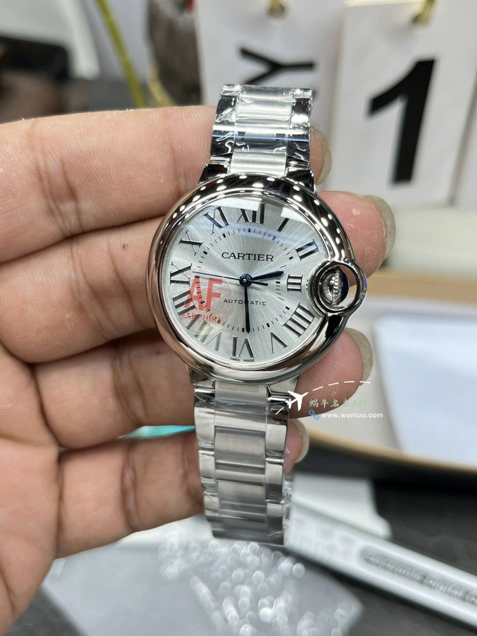 AF卡地亚蓝气球33毫米顶级复刻高仿女士手表WSBB0062腕表 / K350