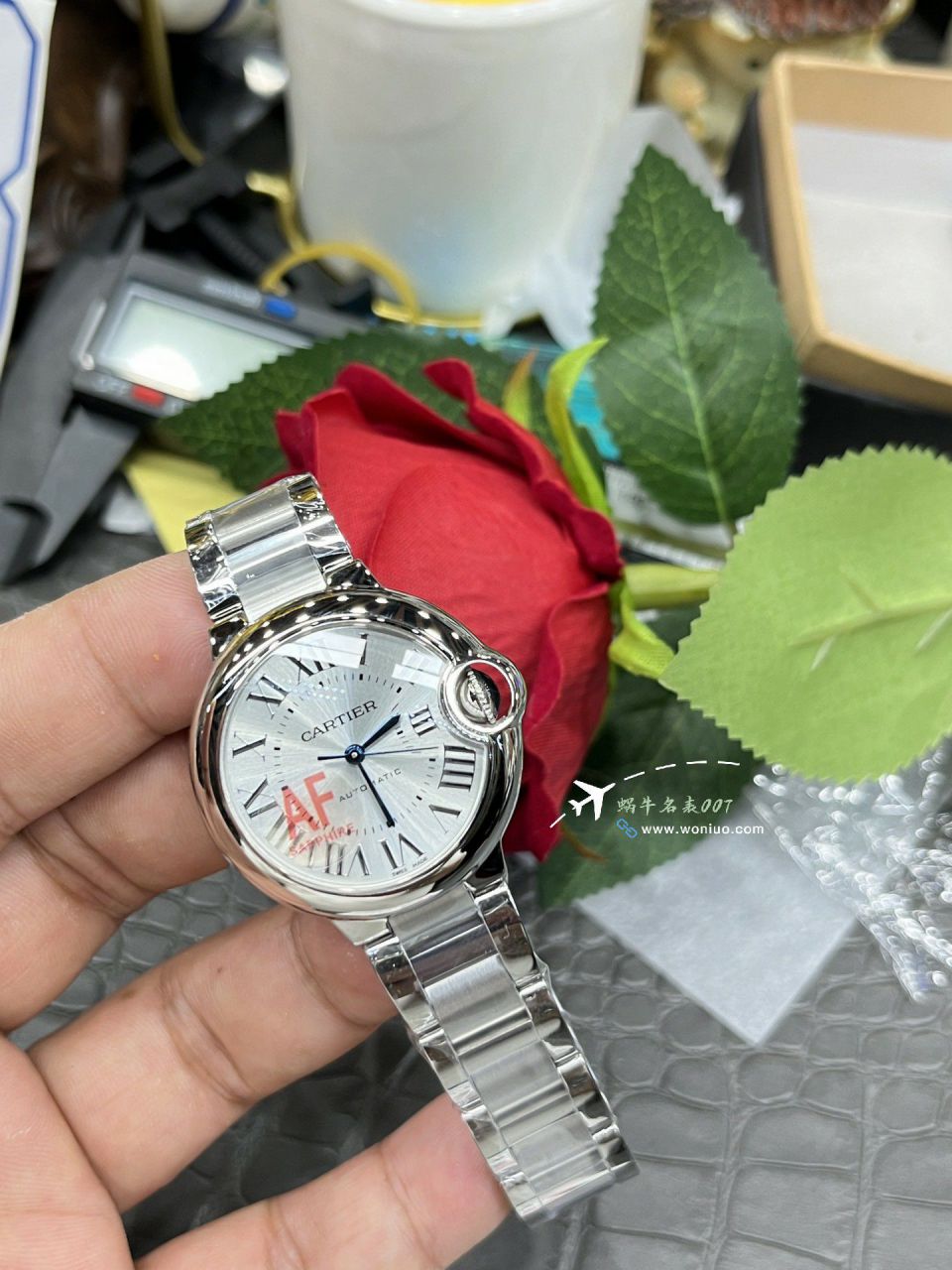 AF卡地亚蓝气球33毫米顶级复刻高仿女士手表WSBB0062腕表 / K350