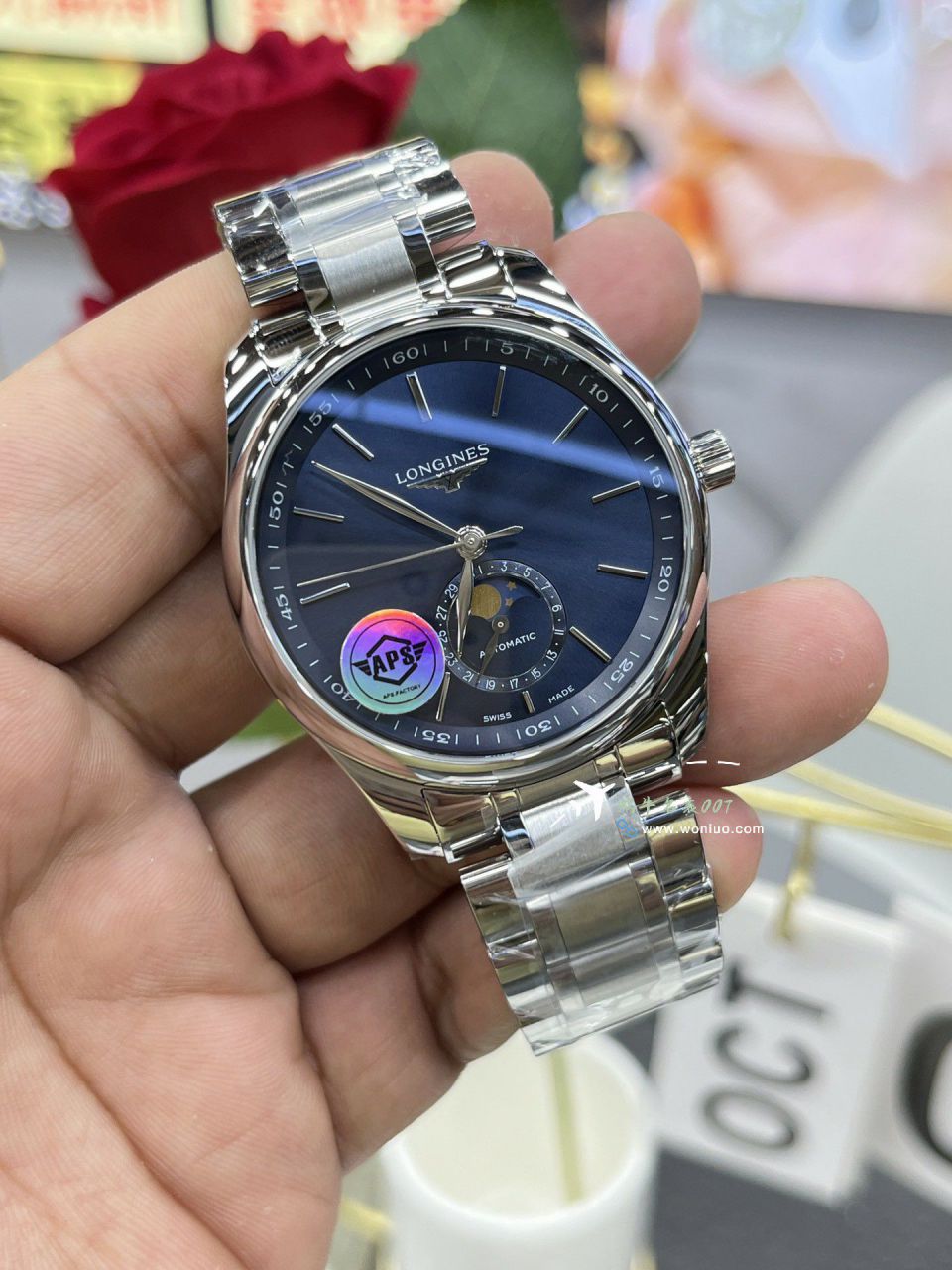 APS浪琴名匠月相顶级复刻高仿手表L2.909.4.92.6腕表 / L181