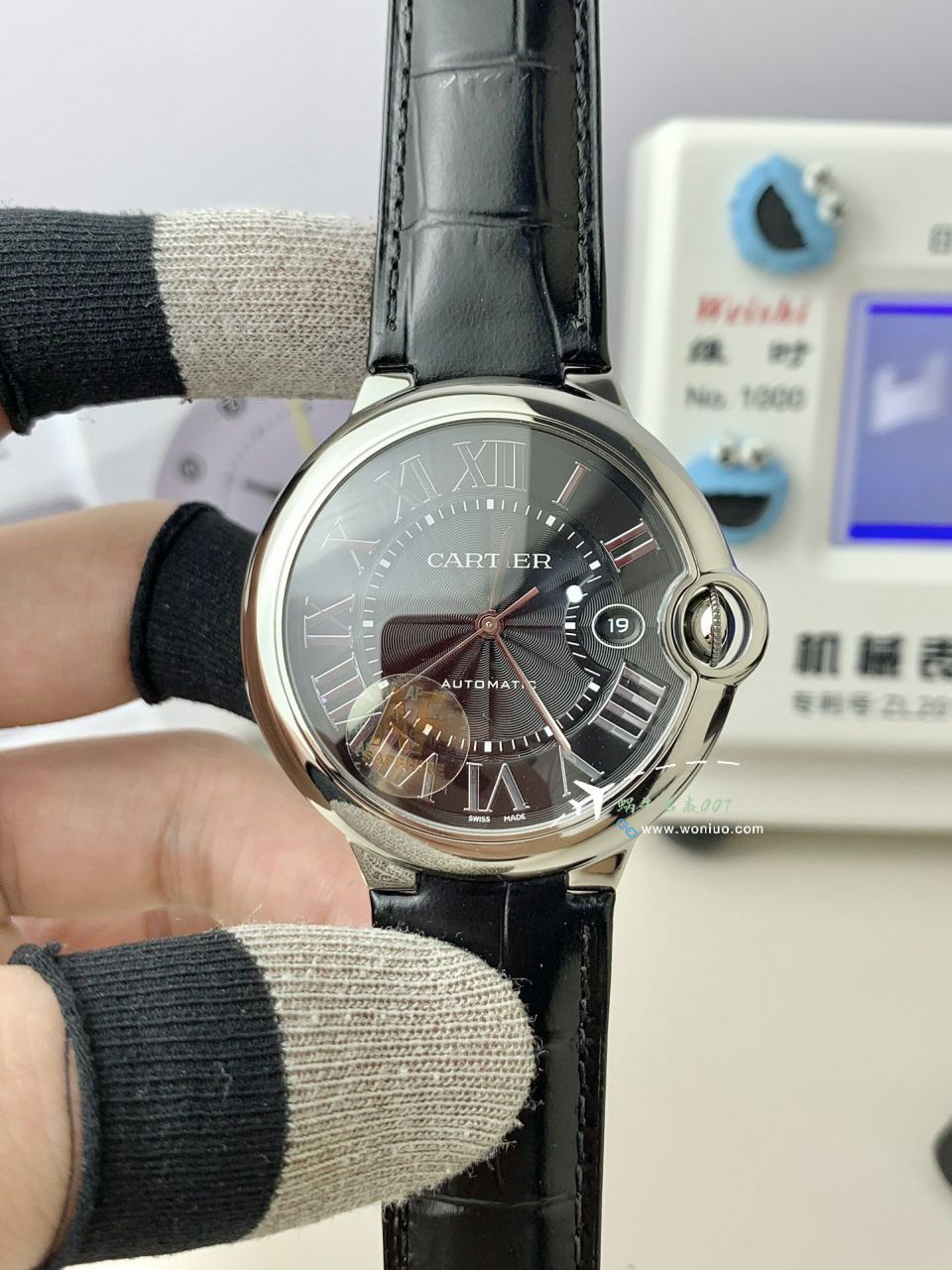 AF卡地亚蓝气球男款42毫米复刻高仿WE9009Z3腕表 / K363