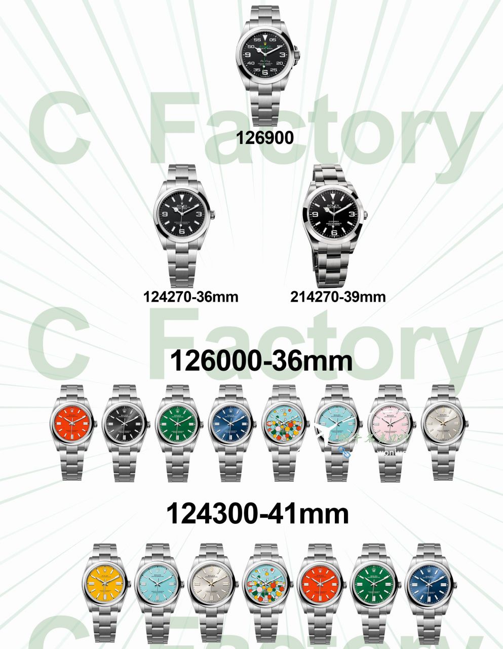 Clean厂劳力士蚝式恒动顶级复刻高仿手表m126000-0006，m124300-0006腕表 / R882