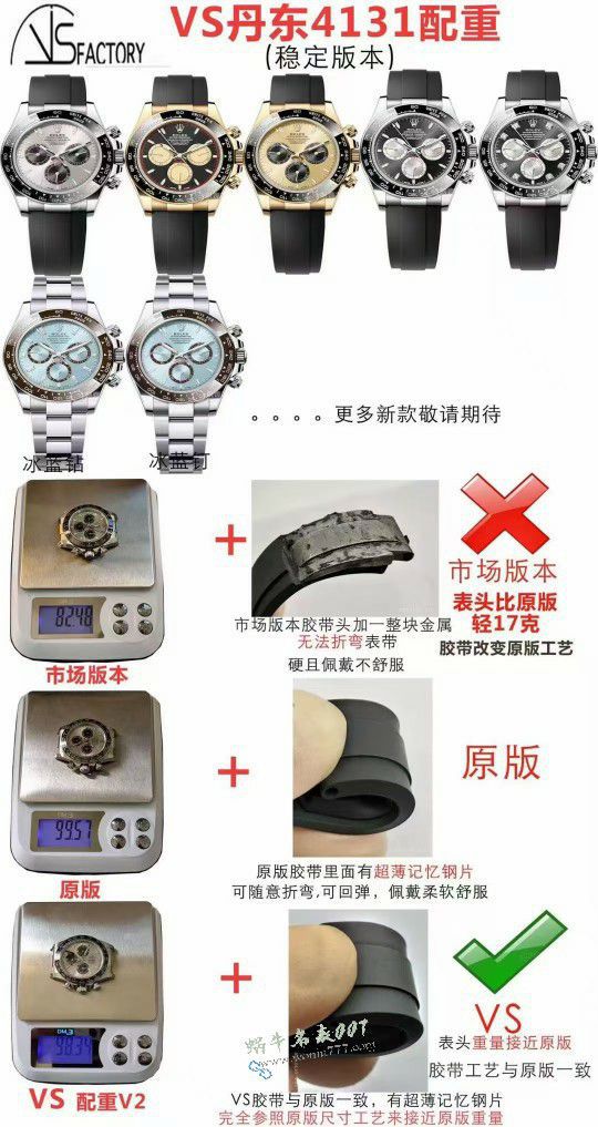 VS配重小勒芒迪劳力士宇宙计型迪通拿一比一复刻手表m126519ln-0002腕表 / R972