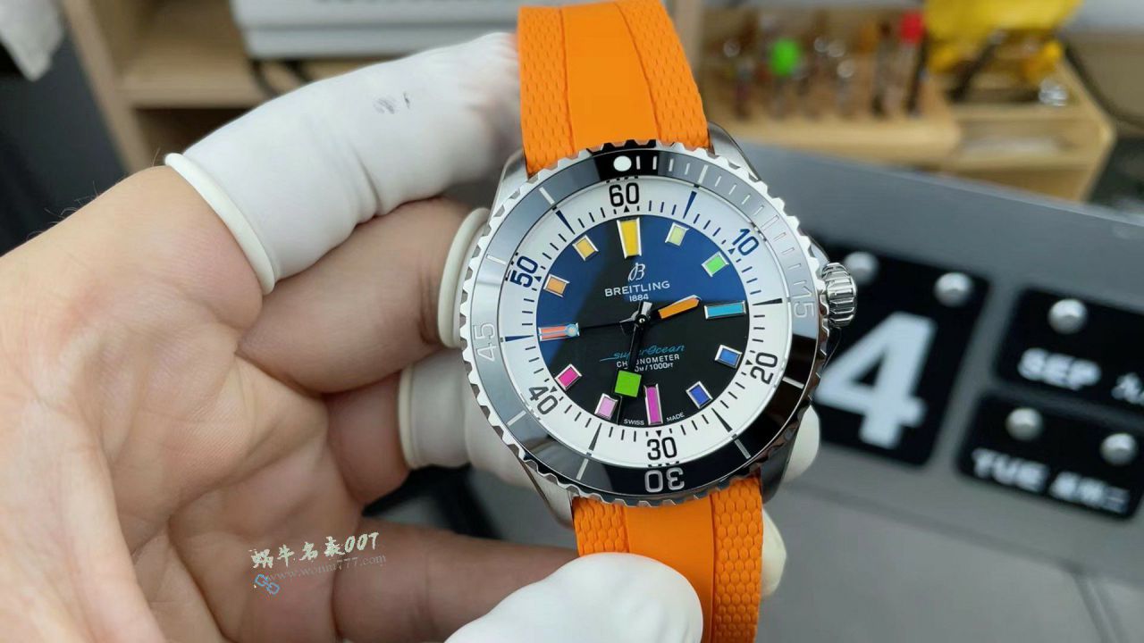BLS百年灵彩虹超级海洋系列超A高仿手表网站A17375211B2S1腕表 / BL211