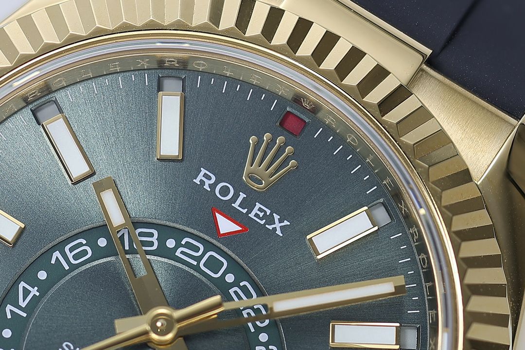 ZF天行者ROLEX劳力士Sky-Dweller 配重款玫瑰金绿面少量到货 / R997