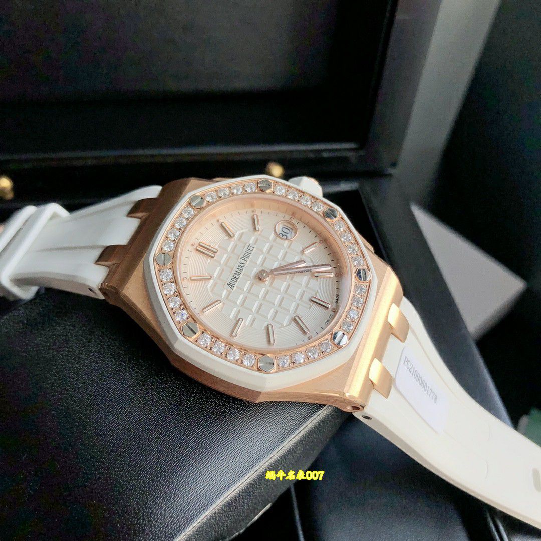 高端稀有品原单品质真钻女表爱彼皇家橡树离岸型复刻67540OK.ZZ.D010CA.01腕表 / AP367
