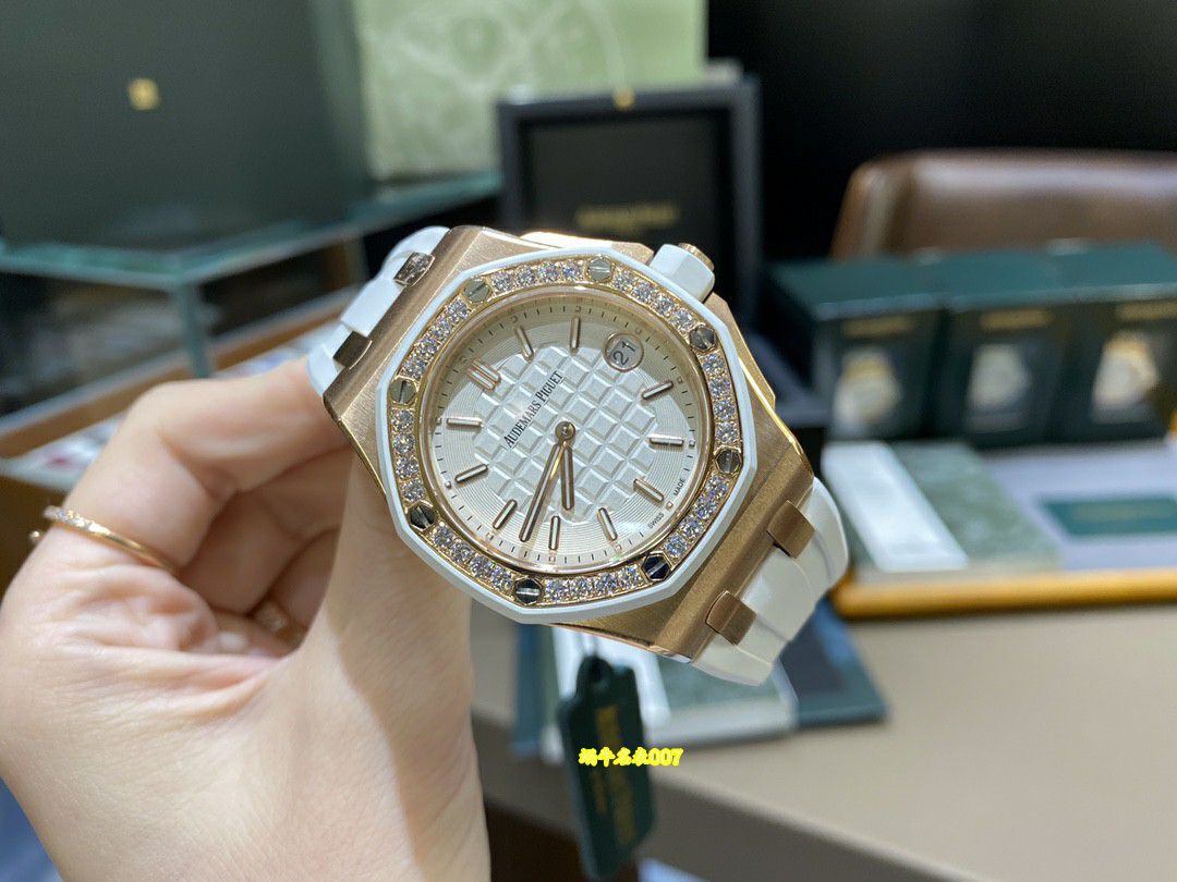 高端稀有品原单品质真钻女表爱彼皇家橡树离岸型系列67540SK.ZZ.A010CA.01腕表 / AP366
