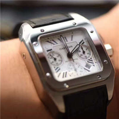 【HBBV6厂1:1复刻高仿手表】卡地亚山度士系列W20090X8腕表
