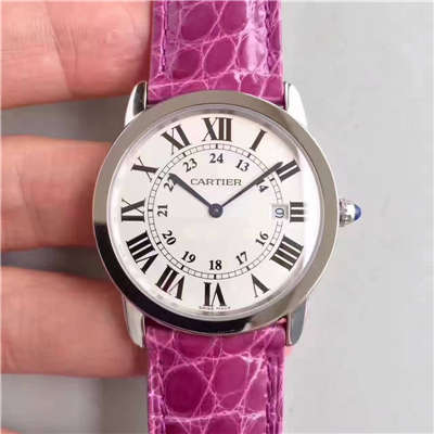 【K11厂正品开模顶级复刻手表】卡地亚RONDE DE CARTIER伦敦SOLO系列W6700155、W6700255女士石英腕表价格报价