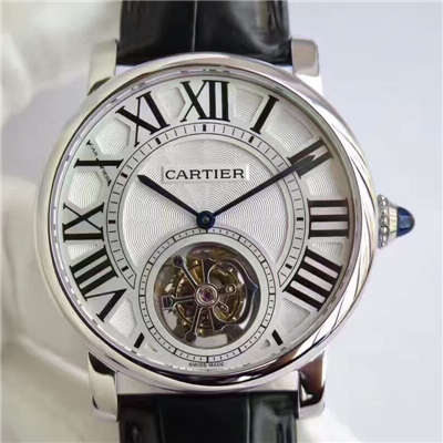 【BL厂一比一高精仿手表】卡地亚ROTONDE DE CARTIER系列W1556216陀飞轮腕表