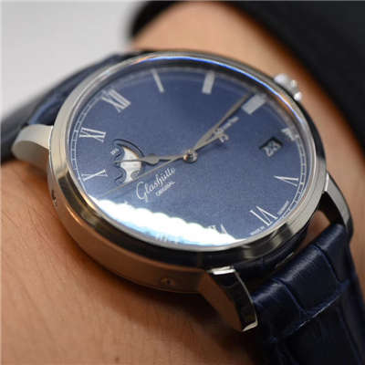 【GF一比一顶级复刻手表】格拉苏蒂原创精髓议员大日历月相系列100-04-05-12-30腕表