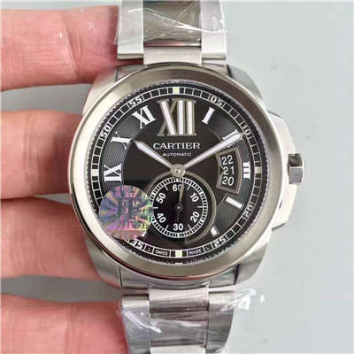 【JF厂顶级1:1复刻高仿手表】卡地亚 CALIBRE DE CARTIER 系列 W7100016 腕表 精钢表带