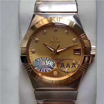 【HBBV6厂一比一超A精仿手表】欧米茄星座系列123.20.38.21.58.001腕表
