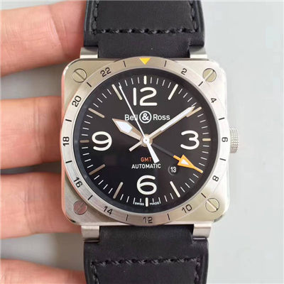 【BR厂一比一超A高仿手表】柏莱士AVIATION系列BR 03-93 GMT腕表